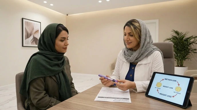 توضیح پزشک درباره نحوه عملکرد آمپولهای لاغری و کاهش اشتها در کلینیک زیبایی