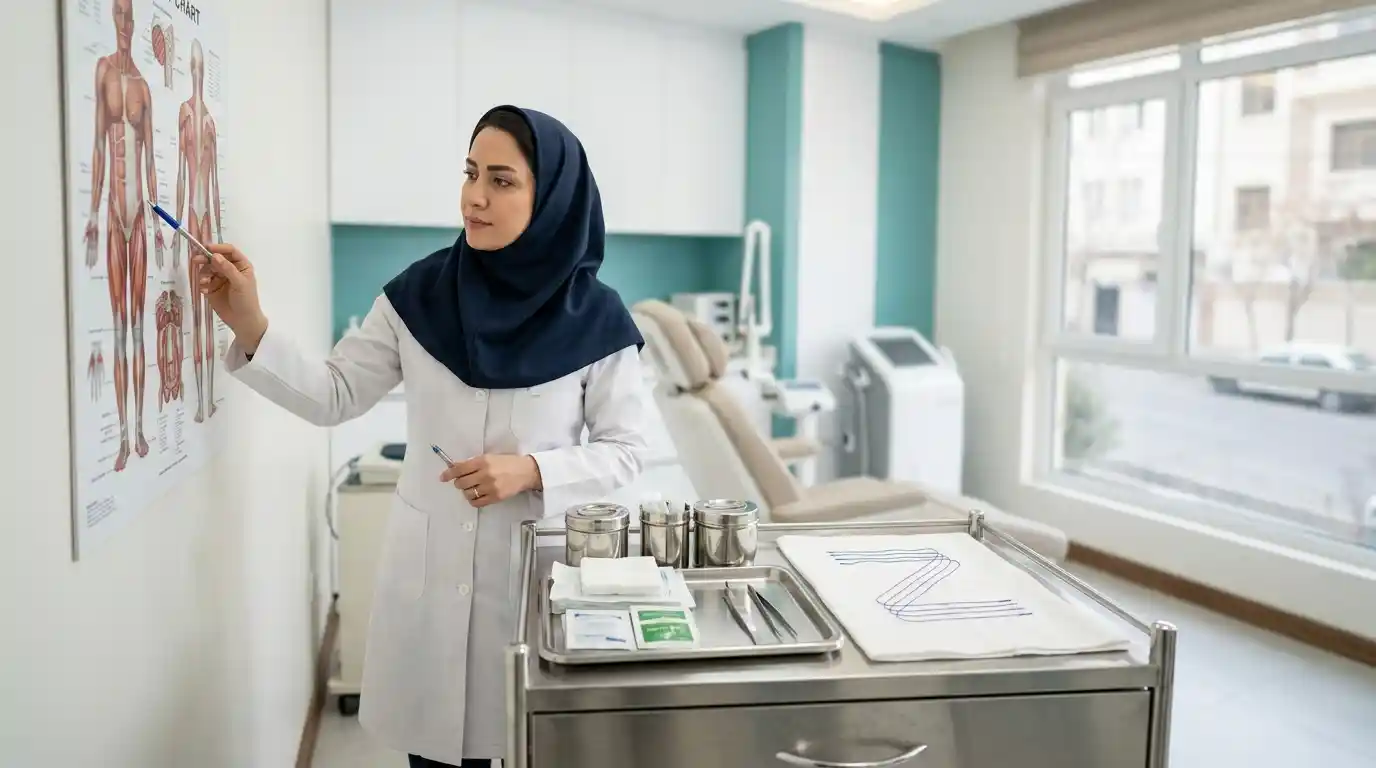تصویر مفهومی و پزشکی از روش زی امبدینگ برای کاهش وزن در اصفهان